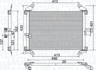 Magneti Marelli 350203772000 - Кондензатор, климатизация parts5.com