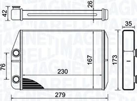 Magneti Marelli 350218443000 - Schimbator caldura, incalzire habitaclu parts5.com