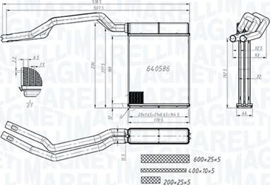 Magneti Marelli 350218453000 - Výmenník tepla vnútorného kúrenia parts5.com