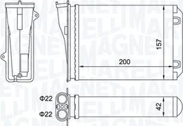 Magneti Marelli 350218463000 - Schimbator caldura, incalzire habitaclu parts5.com