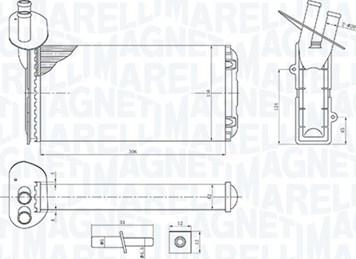 Magneti Marelli 350218410000 - Schimbator caldura, incalzire habitaclu parts5.com