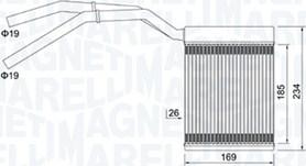 Magneti Marelli 350218425000 - Wymiennik ciepła, ogrzewanie wnętrza parts5.com