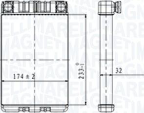 Magneti Marelli 350218428000 - Výmenník tepla vnútorného kúrenia parts5.com