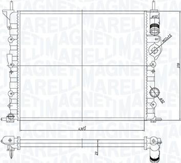 Magneti Marelli 350213194700 - Ψυγείο, ψύξη κινητήρα parts5.com