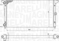 Magneti Marelli 350213190100 - Radiateur, refroidissement du moteur parts5.com