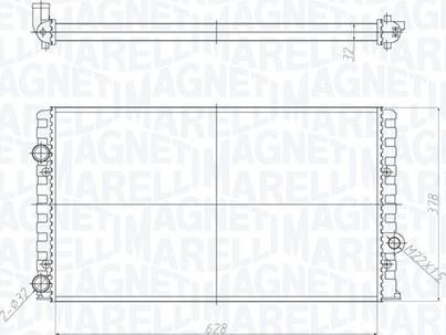 Magneti Marelli 350213190700 - Radiator, racire motor parts5.com