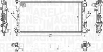 Magneti Marelli 350213198200 - Radiator, racire motor parts5.com