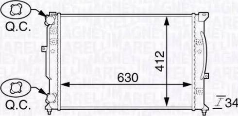 Nissens 60299A - Hladnjak, hlađenje motora parts5.com