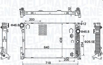 Magneti Marelli 350213159800 - Hűtő, motorhűtés parts5.com