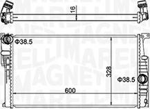 Magneti Marelli 350213155100 - Radiator, engine cooling parts5.com