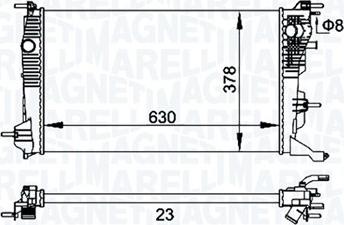 Magneti Marelli 350213158300 - Motor su radyatörü parts5.com