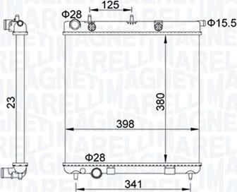 Magneti Marelli 350213153700 - Radiador, refrigeración del motor parts5.com