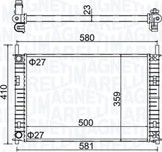 Magneti Marelli 350213152700 - Motor su radyatörü parts5.com