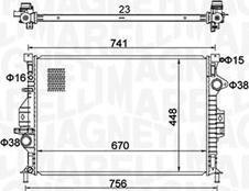 Magneti Marelli 350213157700 - Hűtő, motorhűtés parts5.com