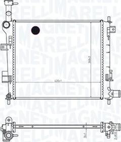 Magneti Marelli 350213165400 - Radiator, racire motor parts5.com