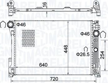 Magneti Marelli 350213163300 - Radiateur, refroidissement du moteur parts5.com