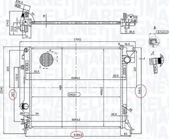 Magneti Marelli 350213163200 - Radiator, racire motor parts5.com