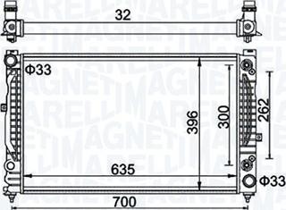 Magneti Marelli 350213185500 - Hladnjak, hlađenje motora parts5.com