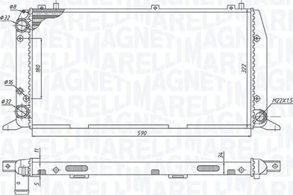 Magneti Marelli 350213188700 - Radiator, racire motor parts5.com