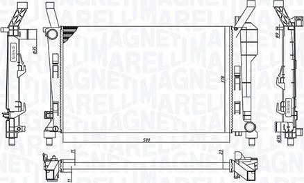 Magneti Marelli 350213126200 - Kühler, Motorkühlung parts5.com