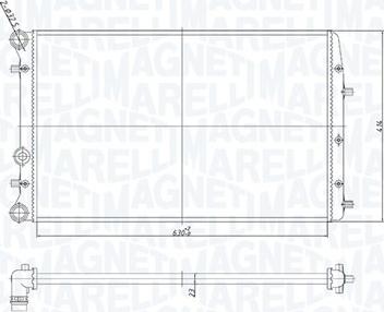 Magneti Marelli 350213841000 - Radiator, racire motor parts5.com