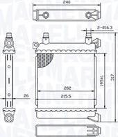 Magneti Marelli 350213214500 - Radiator, racire motor parts5.com