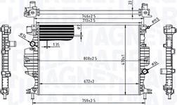 Magneti Marelli 350213215800 - Radiator, racire motor parts5.com