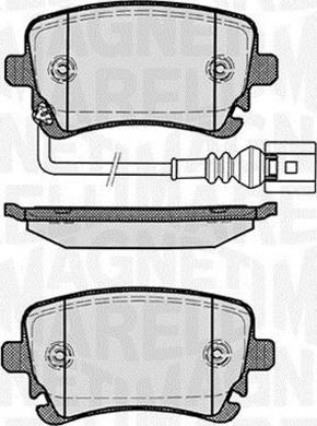 VW 7E0 698 451 D - Sada brzdových platničiek kotúčovej brzdy parts5.com