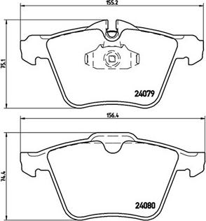 Valeo 302497 - Komplet zavornih oblog, ploscne (kolutne) zavore parts5.com