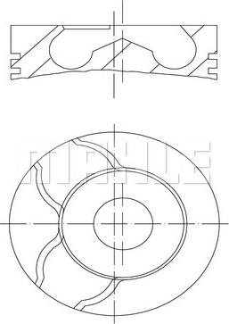 MAHLE 022 01 00 - Πιστόνι parts5.com