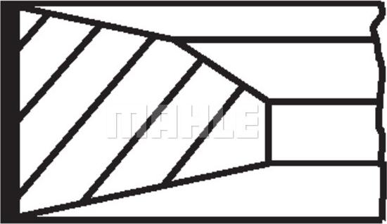 MAHLE 038 73 N0 - Set segmenti piston parts5.com