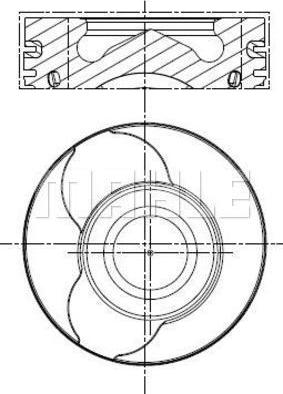 MAHLE 022 01 00 - Πιστόνι parts5.com