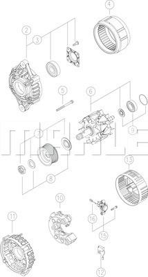 MAHLE MG 555 - Generátor parts5.com