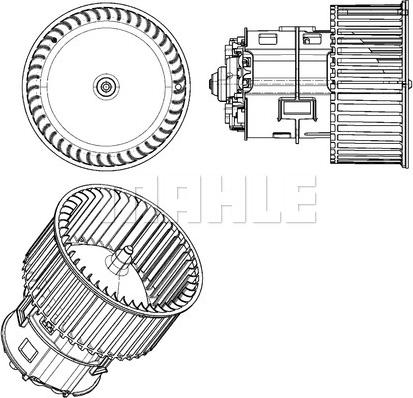 MAHLE AB 182 000P - Ventilator notranjega prostora parts5.com