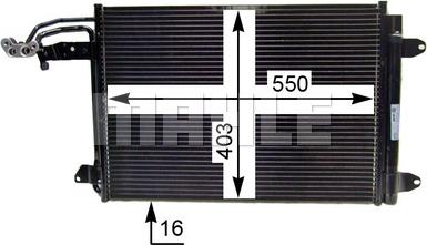 MAHLE AC 324 000P - Kondensator, Klimaanlage parts5.com