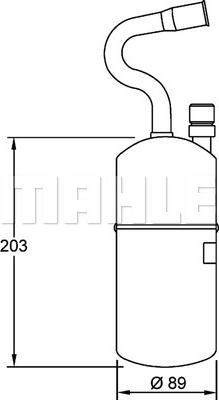 MAHLE AD 34 000S - Dryer, air conditioning parts5.com