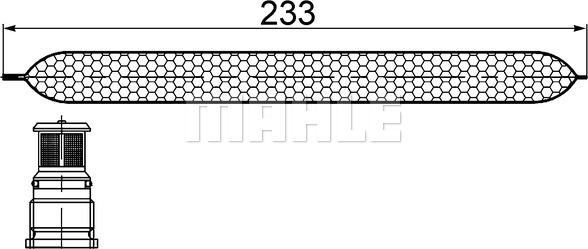 MAHLE AD 249 000S - Осушитель, кондиционер parts5.com