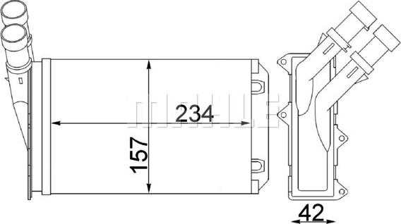 MAHLE AH 83 000S - Lämmityslaitteen kenno parts5.com