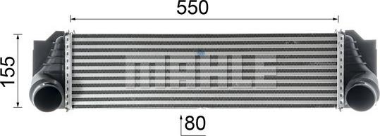 MAHLE CI 184 000P - Intercooler, compresor parts5.com