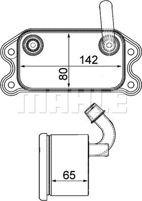 MAHLE CLC 101 000P - Hladilnik olja, motorno olje parts5.com