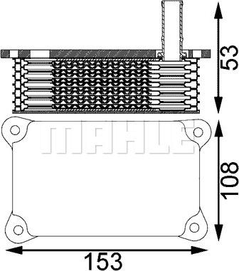 MAHLE CLC 201 000S - Radiator ulei, ulei motor parts5.com