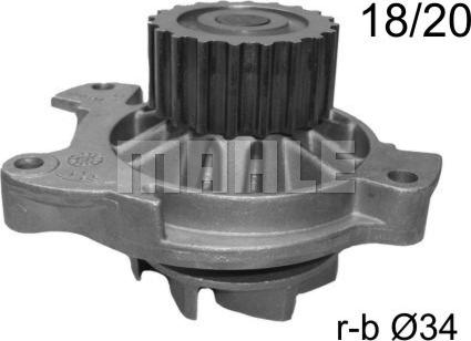 MAHLE CP 18 000S - Water Pump parts5.com