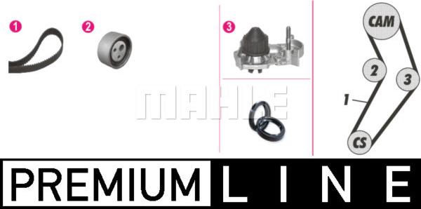 MAHLE CPK 6 000P - Αντλία νερού + σετ οδοντωτού ιμάντα parts5.com