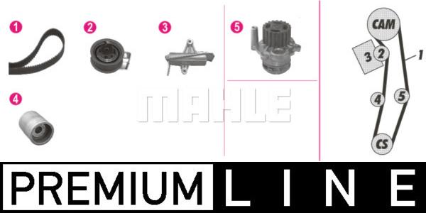 MAHLE CPK 106 000P - Αντλία νερού + σετ οδοντωτού ιμάντα parts5.com