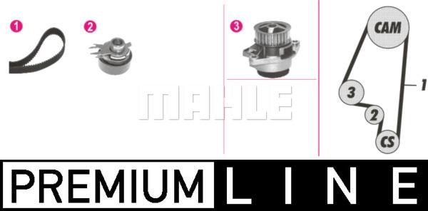 MAHLE CPK 10 000P - Pumpa za vodu + komplet zupčastog kaiša parts5.com