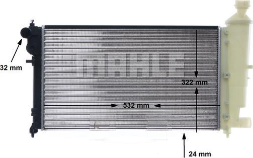 MAHLE CR 91 000S - Jäähdytin,moottorin jäähdytys parts5.com