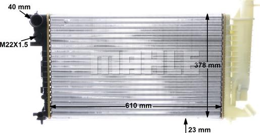 MAHLE CR 487 000S - Hladilnik, hlajenje motorja parts5.com