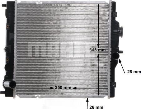 MAHLE CR 194 000S - Radiator, racire motor parts5.com