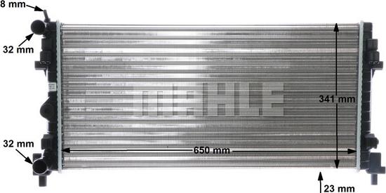 MAHLE CR 1096 000S - Ψυγείο, ψύξη κινητήρα parts5.com