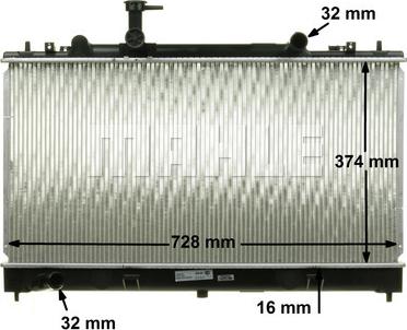 MAHLE CR 1021 000S - Ψυγείο, ψύξη κινητήρα parts5.com